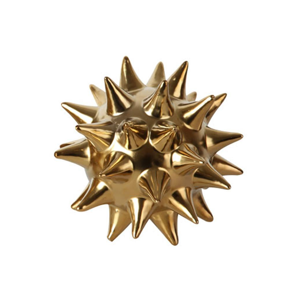 Gold Ceramic Sea Urchin Orb - Medium FA-D1925B
