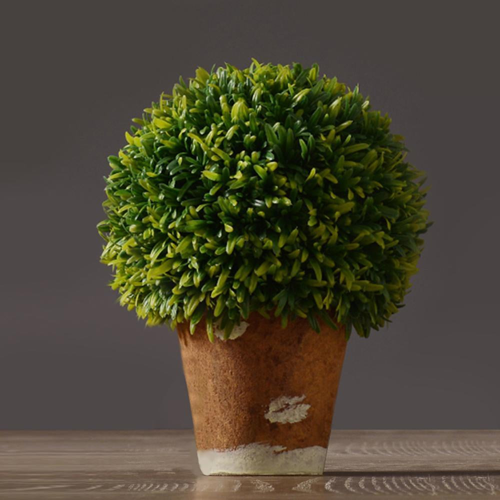 Potted Faux Plant in Rustic Planter - Large 002L