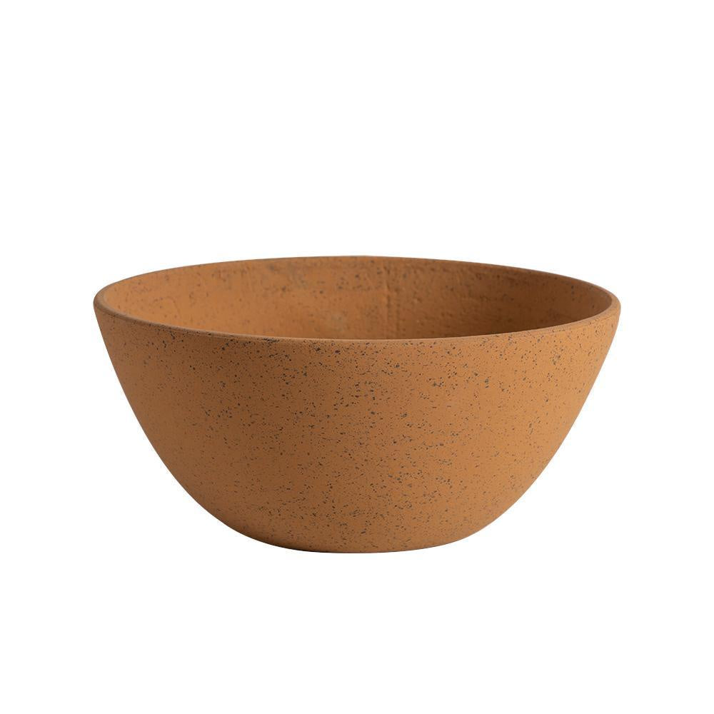 Terracotta Colored Low Ceramic Planter - Large OMS01047161TE1
