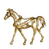 Gold Metal Horse Sculpture FL-J2117B