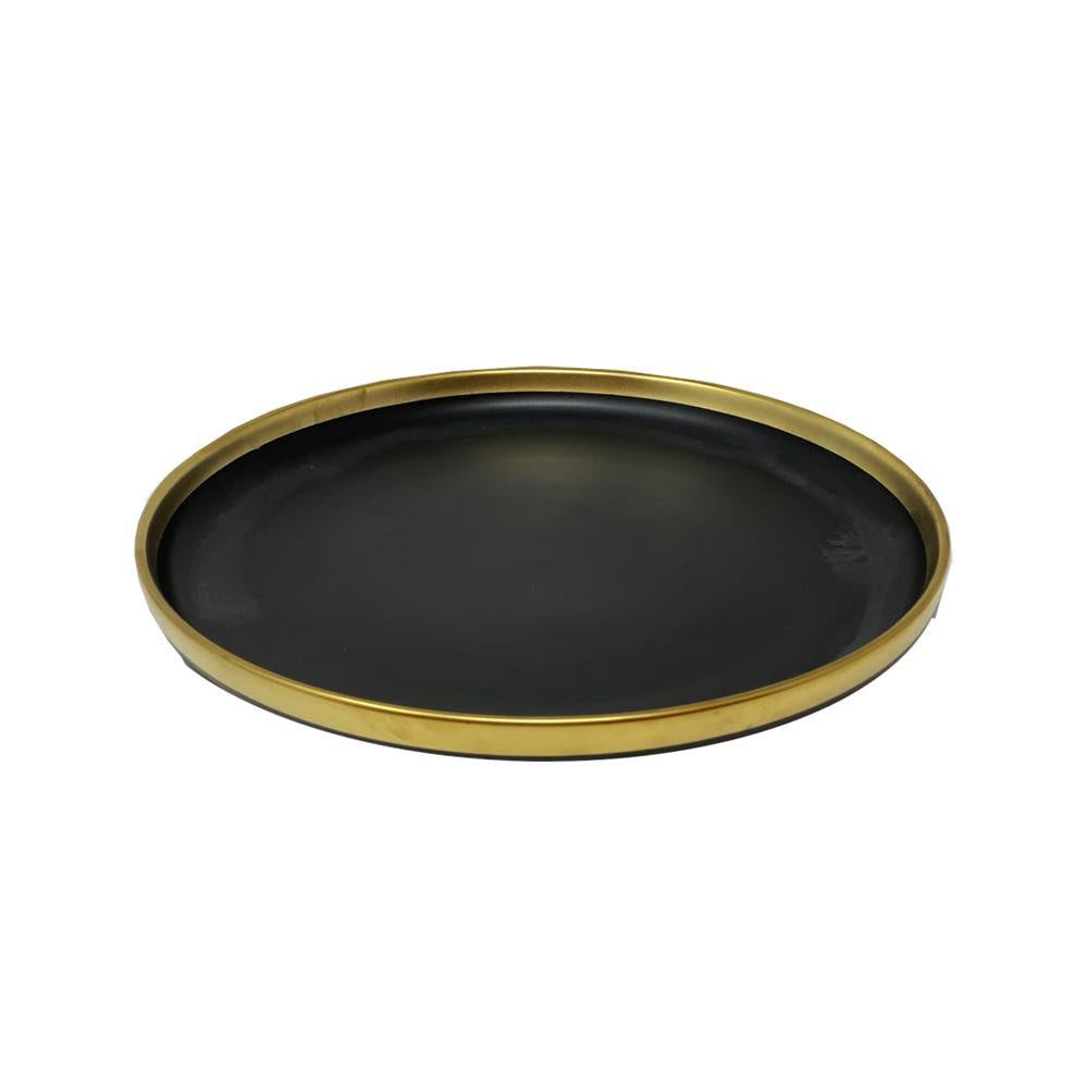 Milan Appetizer Plate - Black المطبخ وتناول الطعام