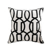 Embroidered Geometric Pattern Cushion MND093