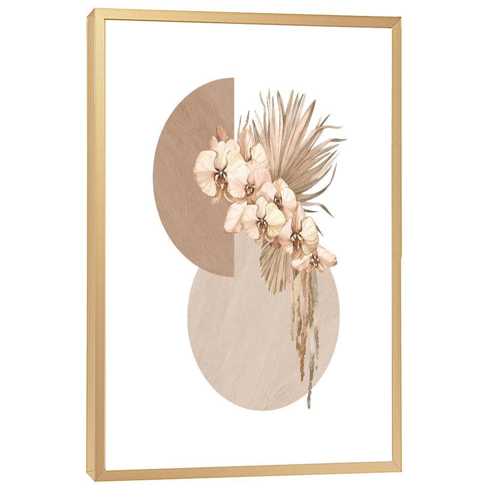 Abstract Geometric Floral Art II جدار الفن