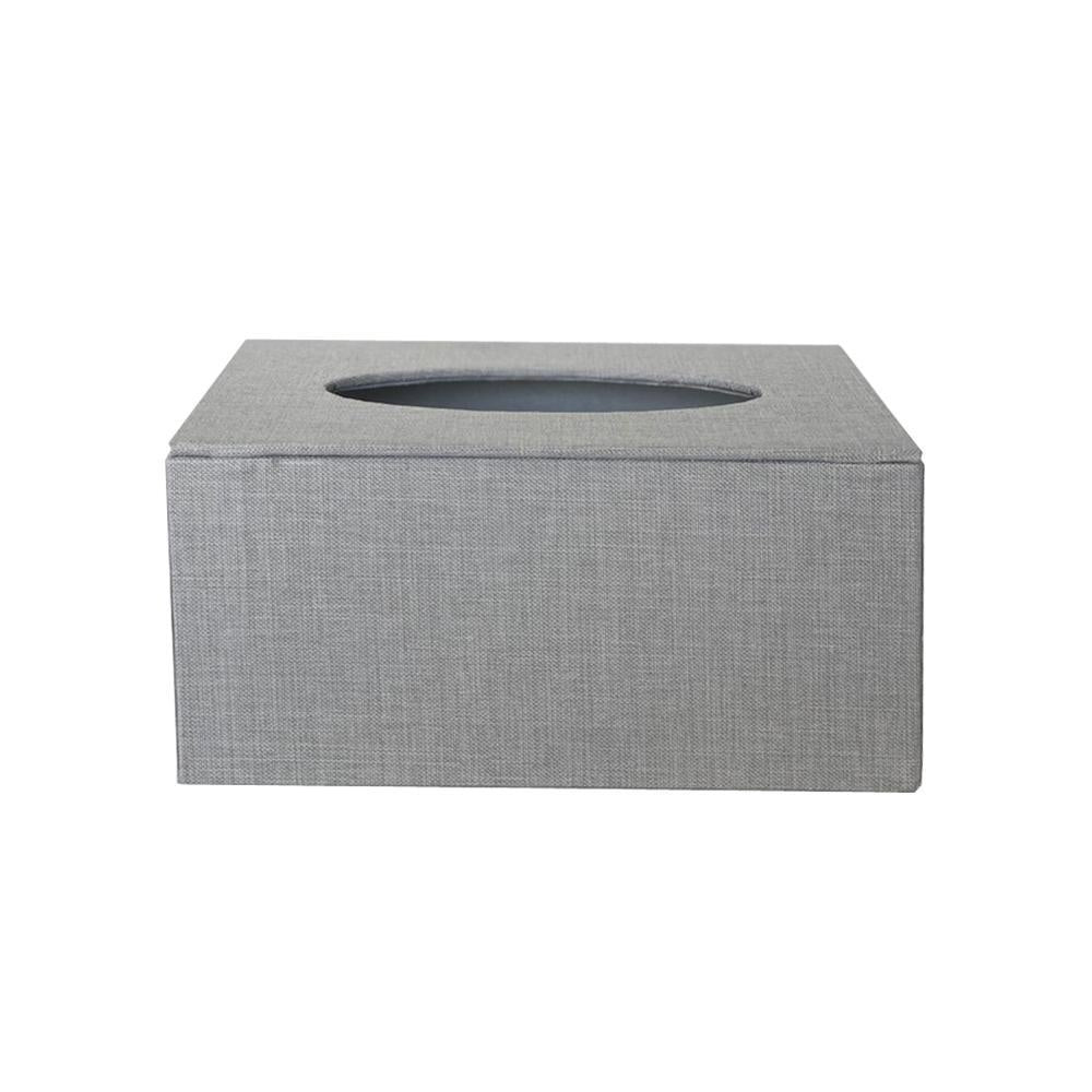 Faux Light Grey Tissue Box Cover SHDB1428006