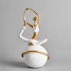 White & Gold Resin Yoga Figurine - D SHBA1212009