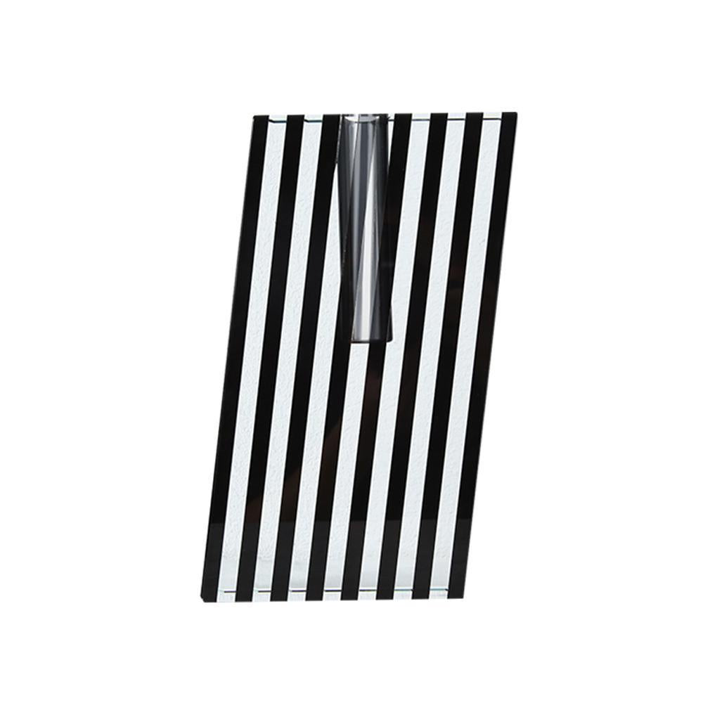 Black & Clear Crystal Trapezoid Bud Vase - Large FB-SJ2103A