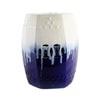 Deep Blue & White Ceramic Stool 300208