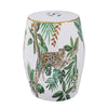 Ceramic Stool with Leopard 2193-DS