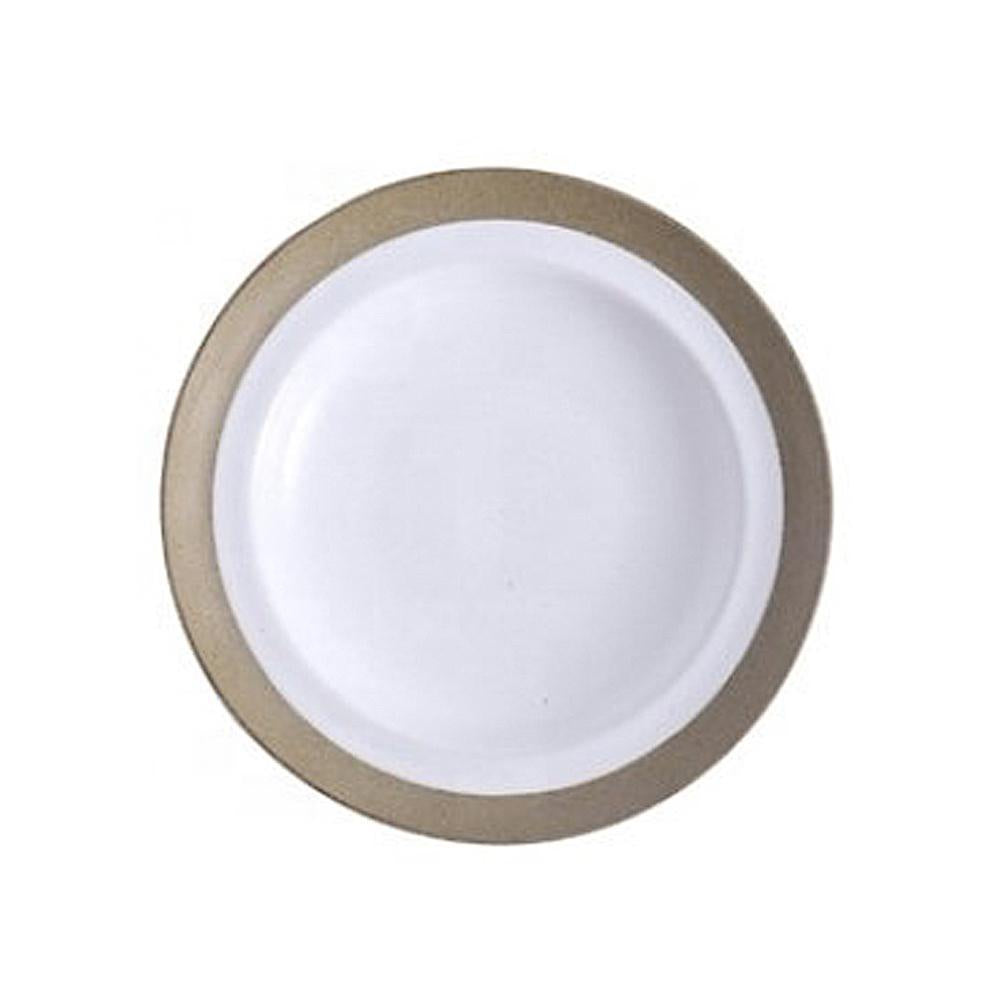 Zane Appetizer Plate - White TB0060-W-DP2