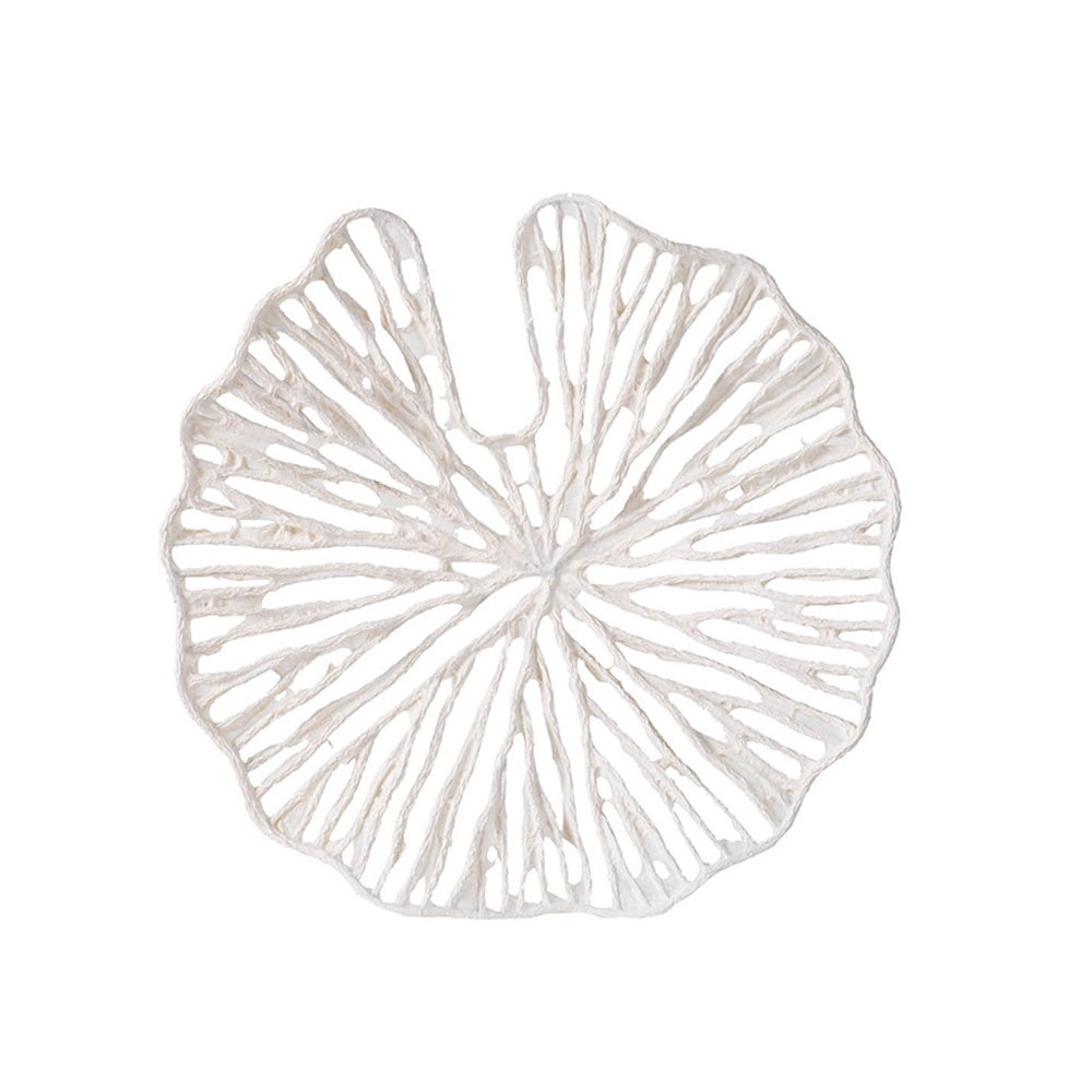 White Iron & Paper Wall Décor - Small 45161