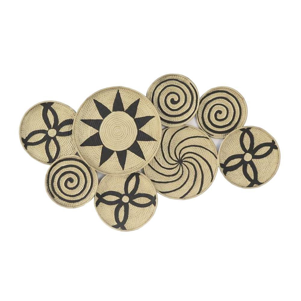 Black & Natural Tribal Wall Decor جدار الفن