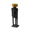 Gold & Black Block Figure Sculpture - B