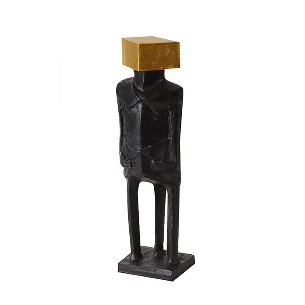 Gold & Black Block Figure Sculpture - B FA-SZ2015B