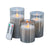 Set of 3 LED Wax Candle with Remote - Smoke 470006-SMOK-DS ديكور المنزل