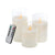 Set of 3 LED Wax Candle with Remote - Clear 470006-WHIT-DS ديكور المنزل