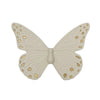 Beige Porcelain Butterfly with Gold Spots - Medium ديكور المنزل
