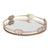 Round Mirrored Tray with Antique Gold Finish 43620-DS