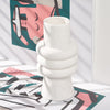 White Ceramic Vase OUX-2