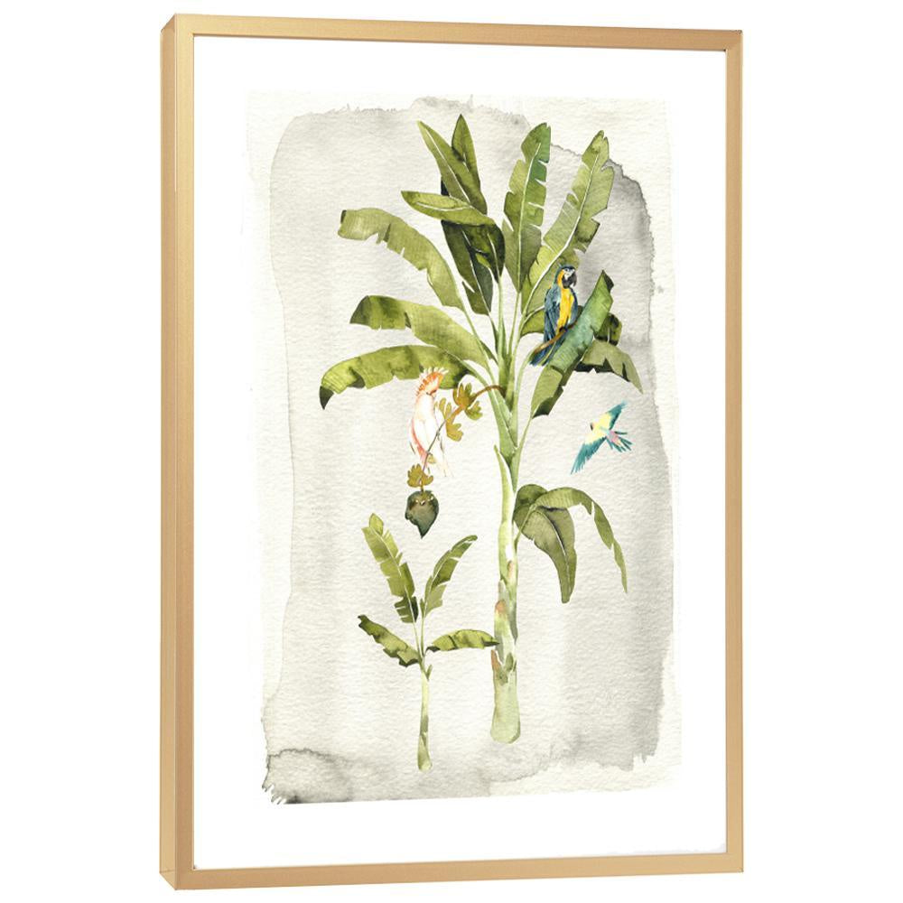 Tropical Palm with Birds - On Sale