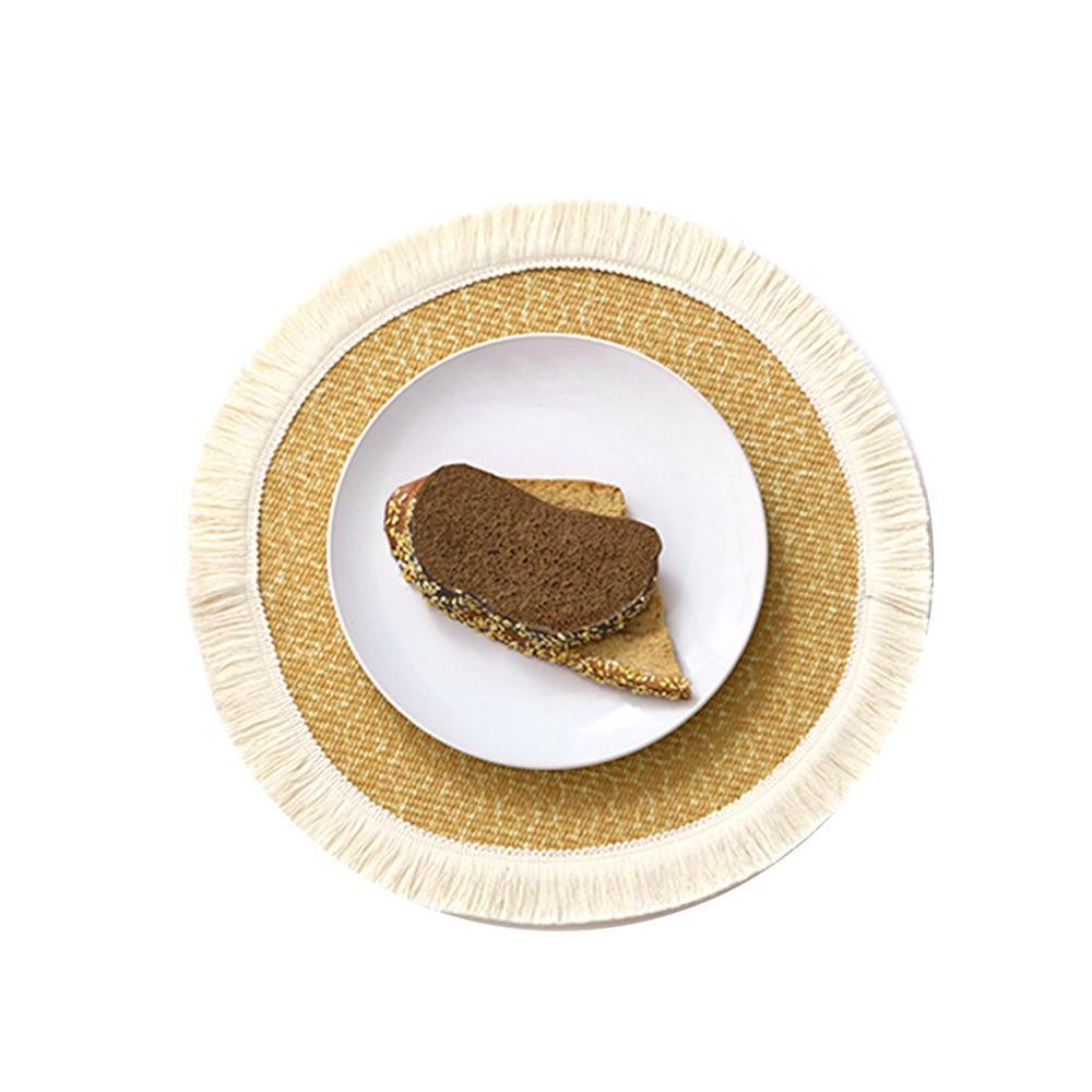 Set of 4 Round Placemats المطبخ وتناول الطعام