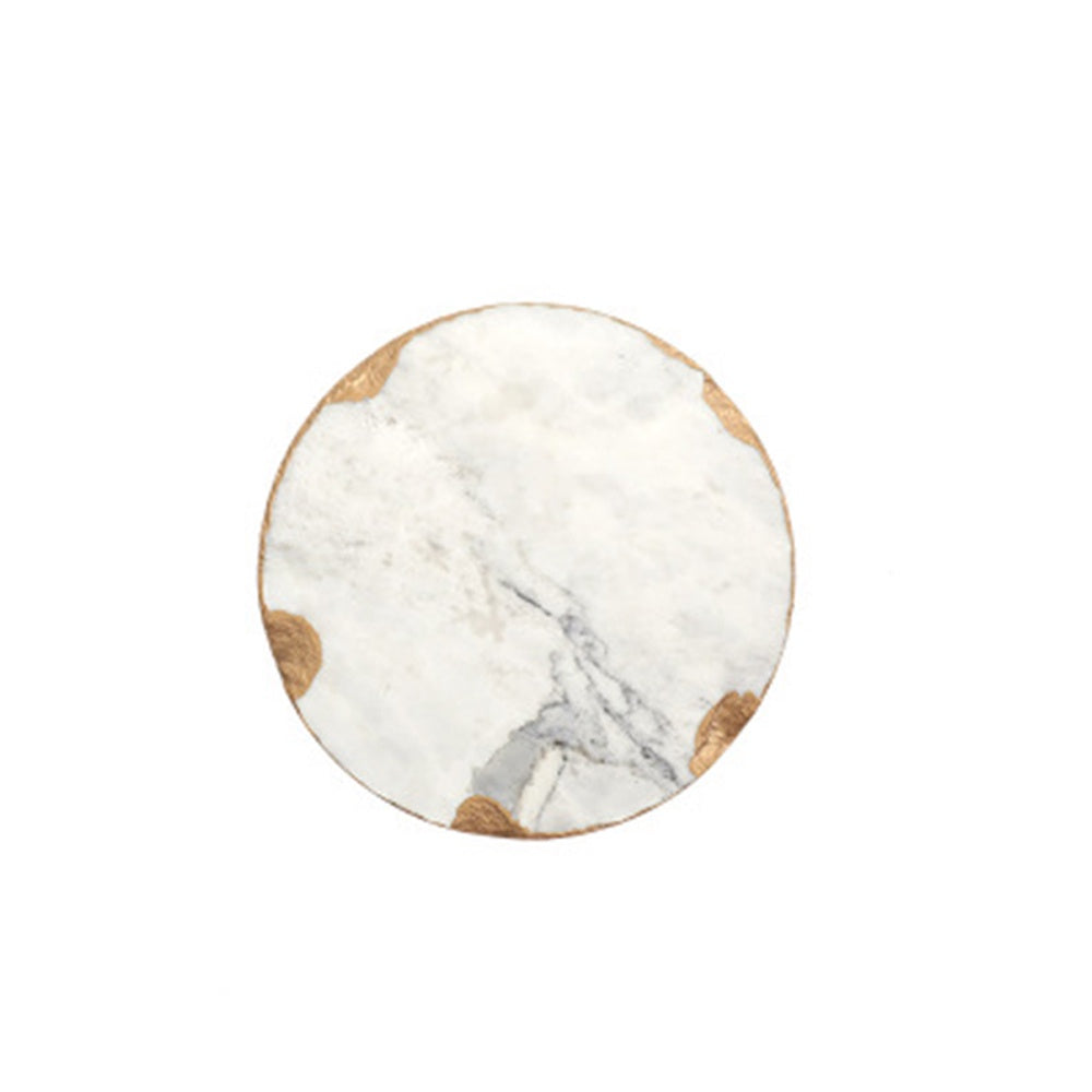 White Round Marble Trivet - Small WX-024