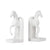 Set of 2 White Horse Bookends 73642-WHIT