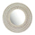 White-washed Round Mirror 91178