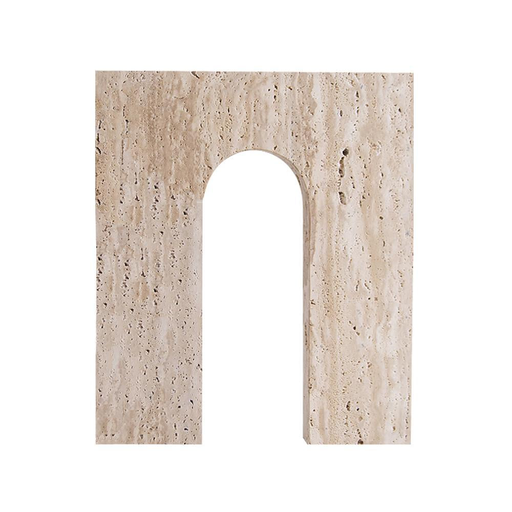 Beige Marble Geometric Sculpture - A FB-T2024A