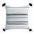 Black & White Tufted Woven Cushion with TasselsRB012 وسادة