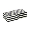 Black & White Piano Lacquer Decorative Box DX190006