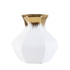 White and Bronze Ceramic Vase - Small FA-D1834C