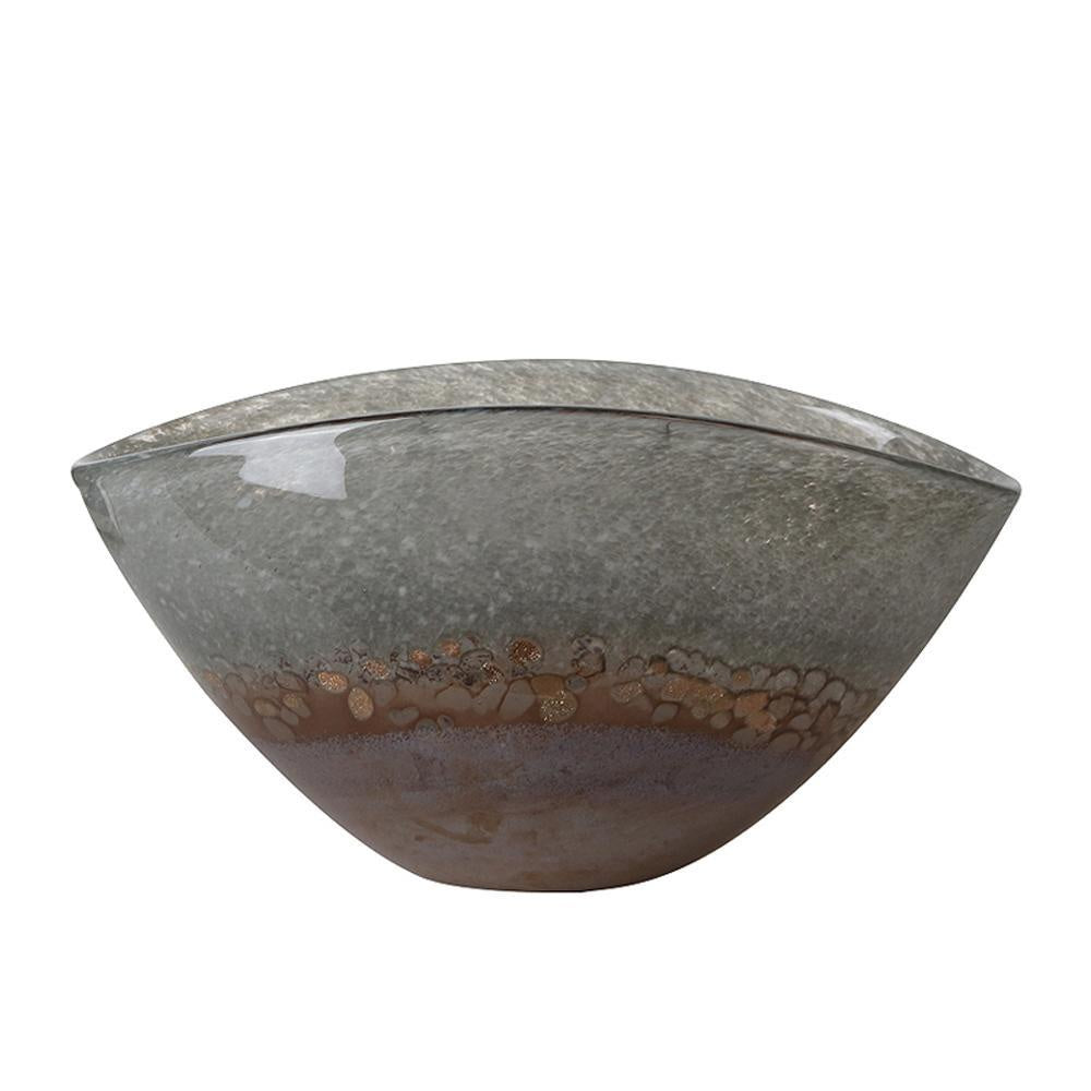 Grey & Brown Glass Bowl FB-ZS2014C