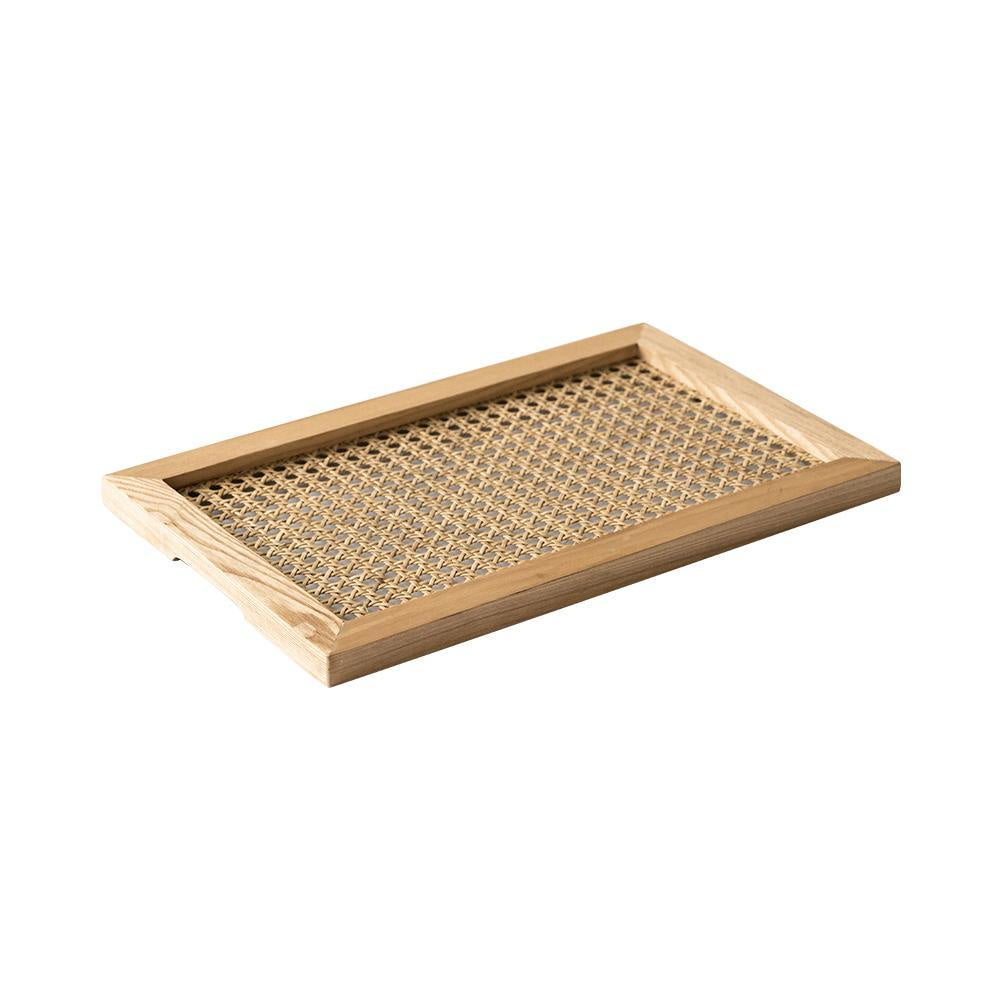 Natural Cane Rectangular Tray 200177DC-NAT