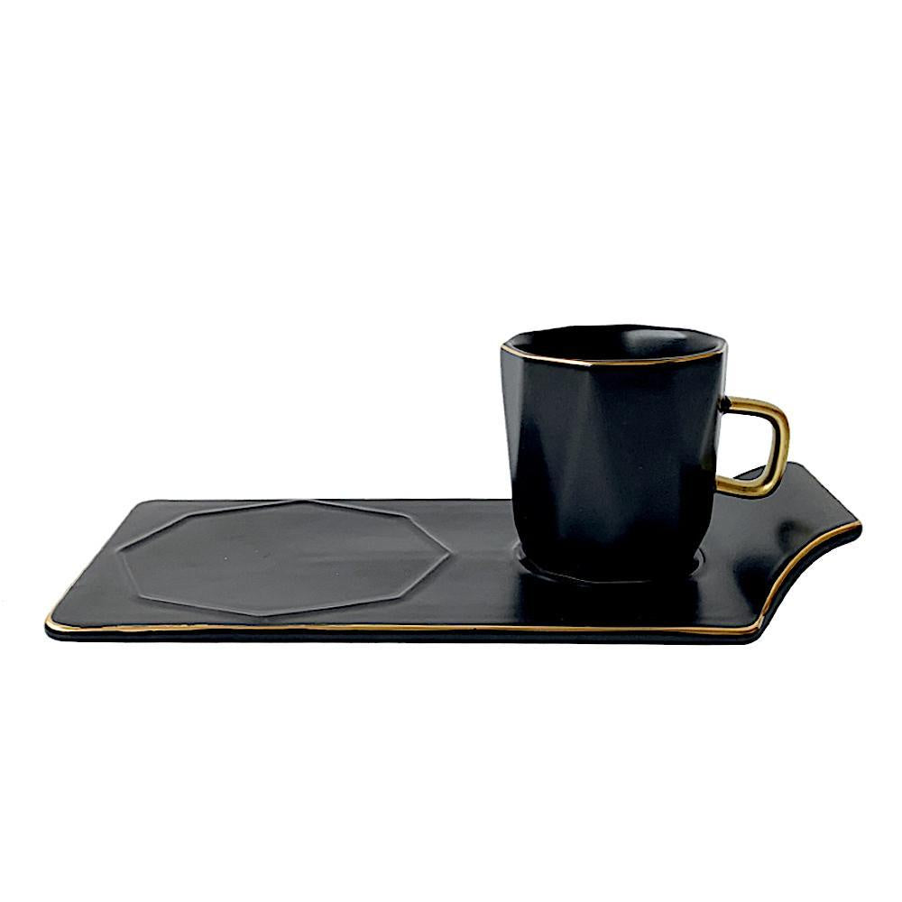 Amélie Cup & Saucer - Black BC-1111-B