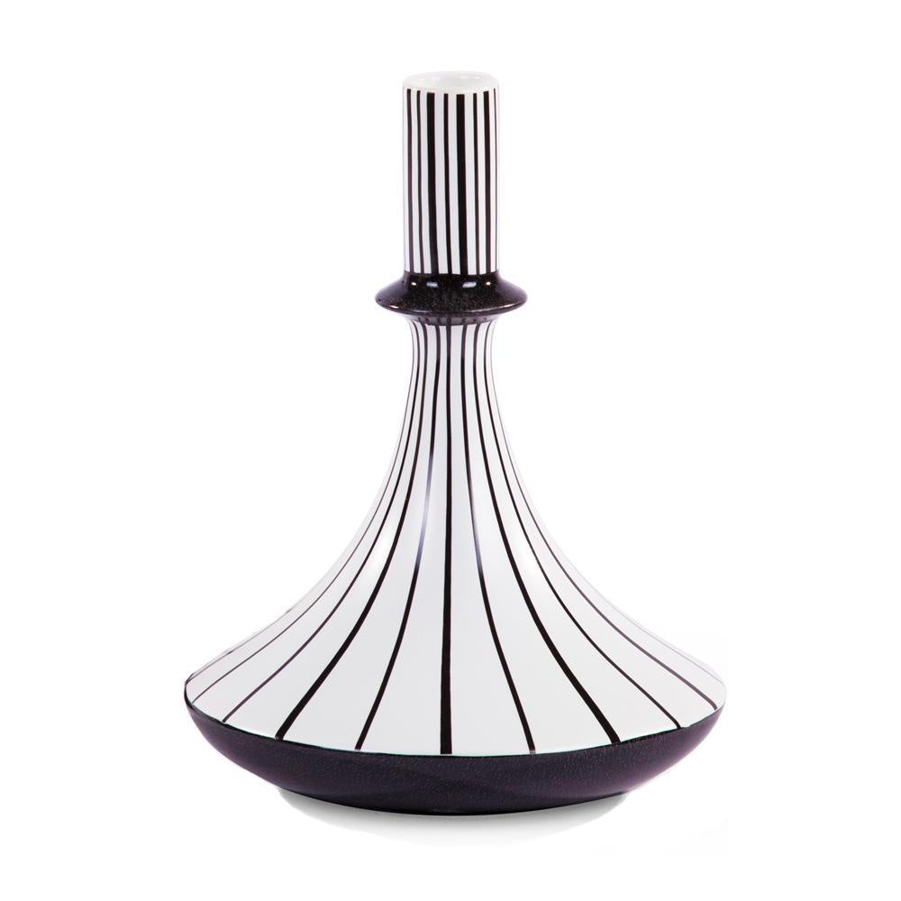 Black & White Long Necked Vase 604781
