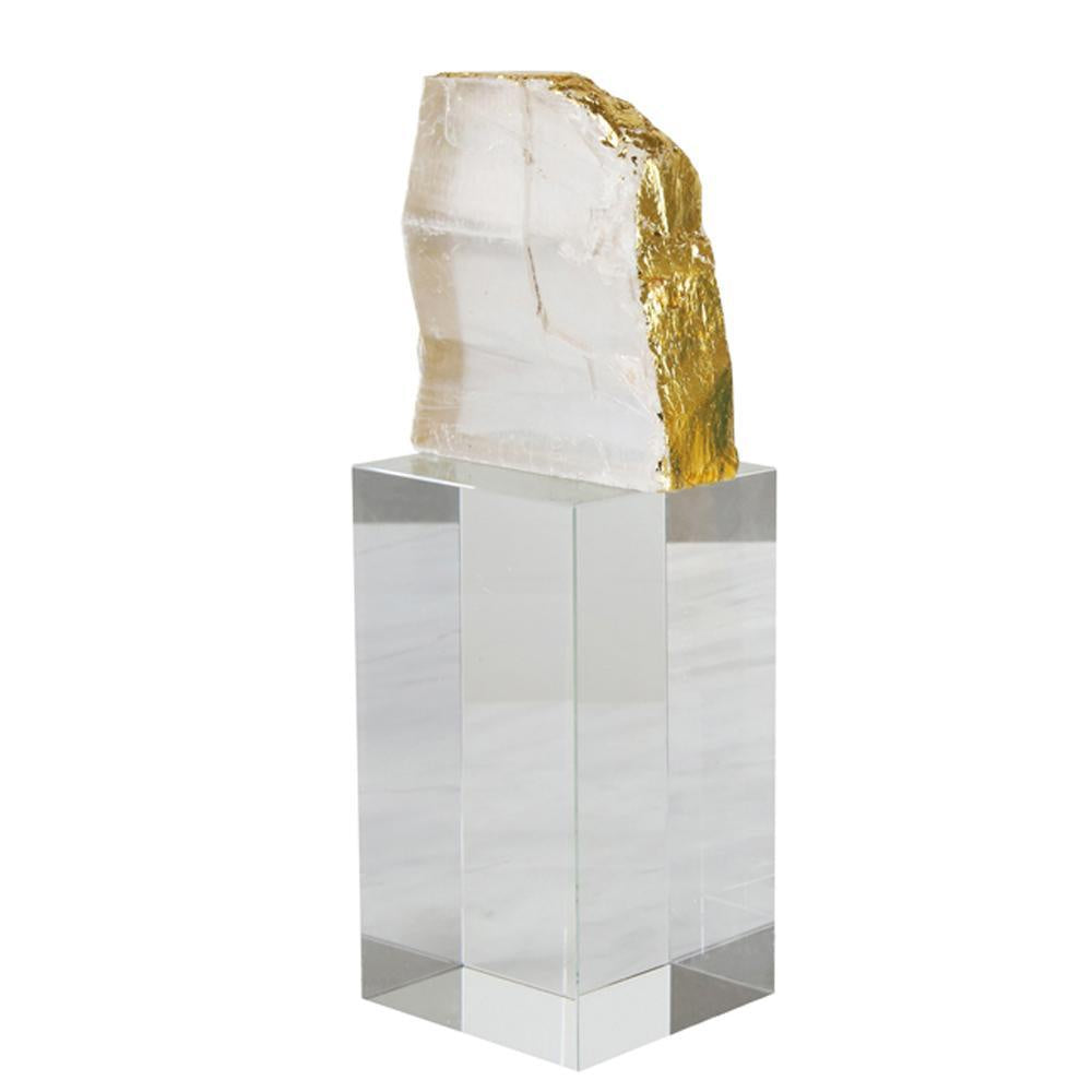 Natural Stone Décor on Crystal Base - Large FL-TZ1057A