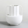 White Ceramic Greek Vase with Handles X2352-2W