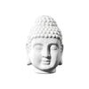 White Ceramic Buddha Head Medium HP262