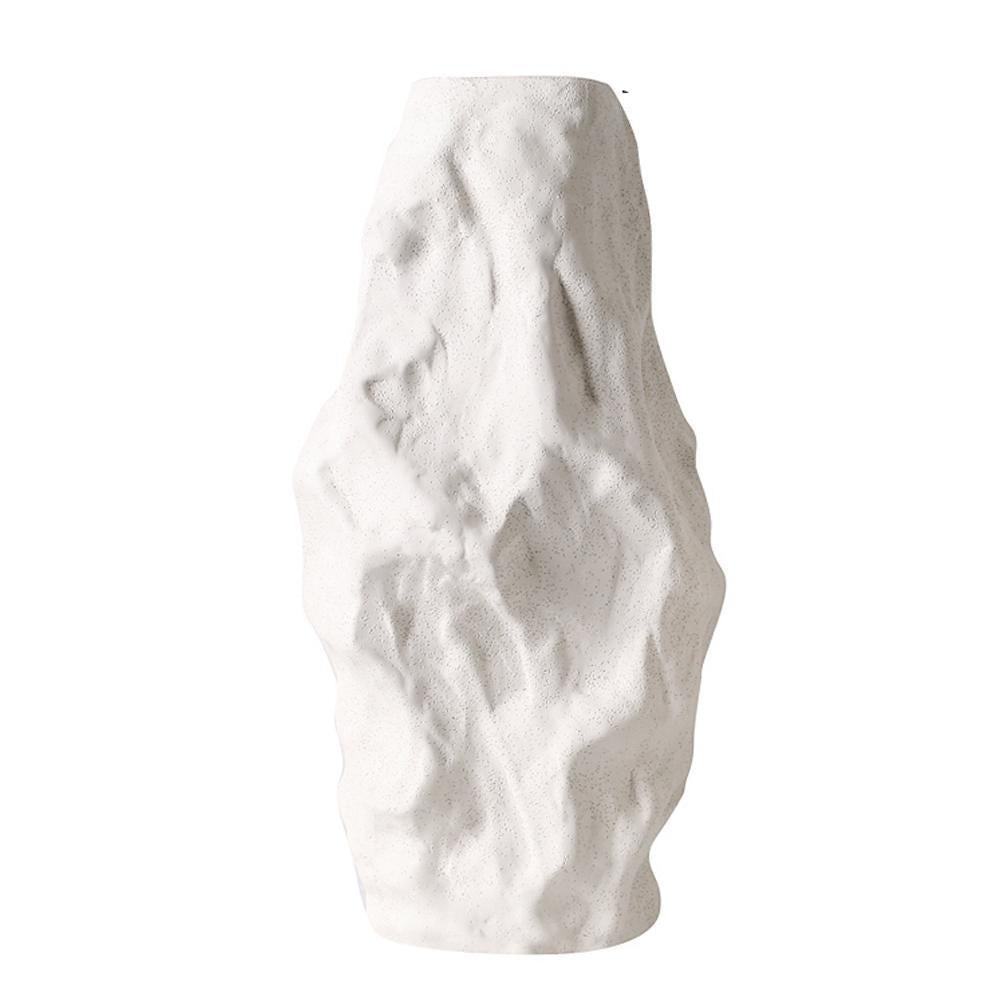 White Ceramic Organic Shaped Vase - Large FA-D2065A