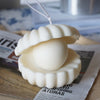 Shell with Pearl Candle - Ivory FB-058-W