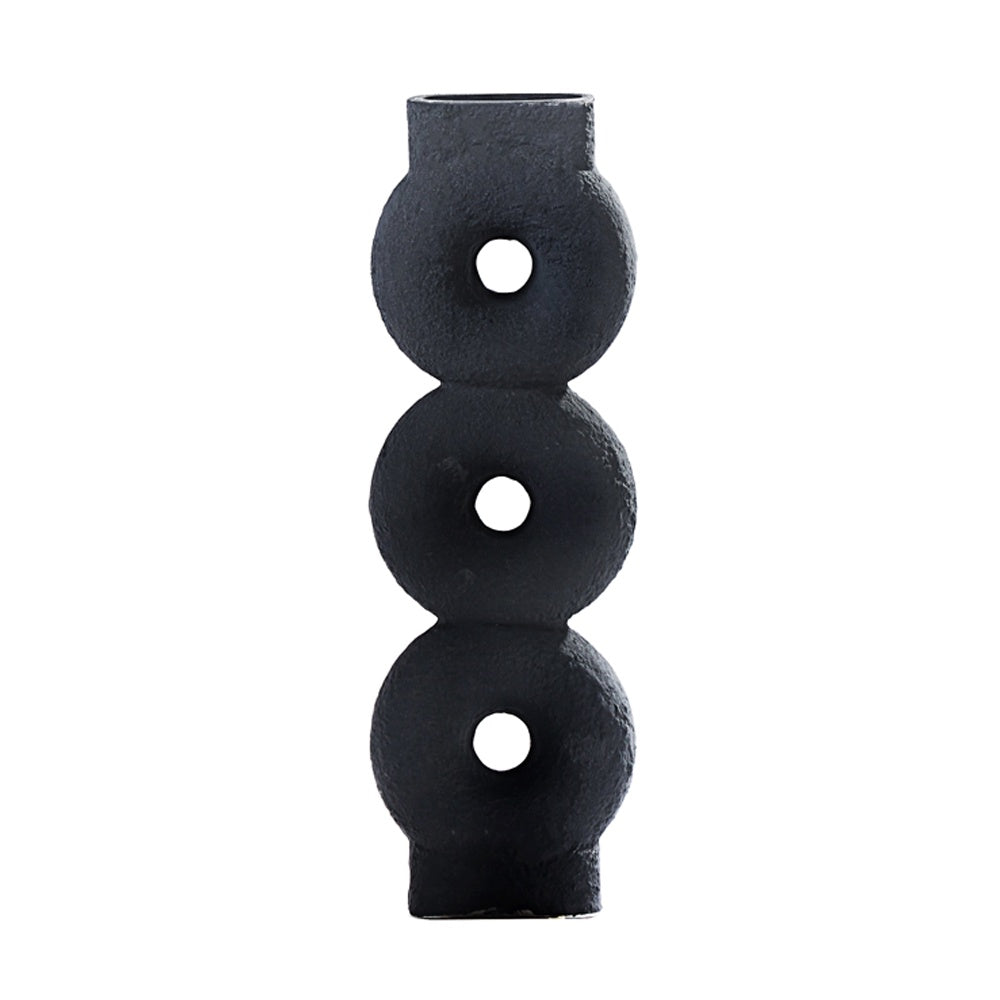 Black Ceramic Vase - A 607736