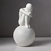 White Resin Figurative Sculpture AX04F141-1