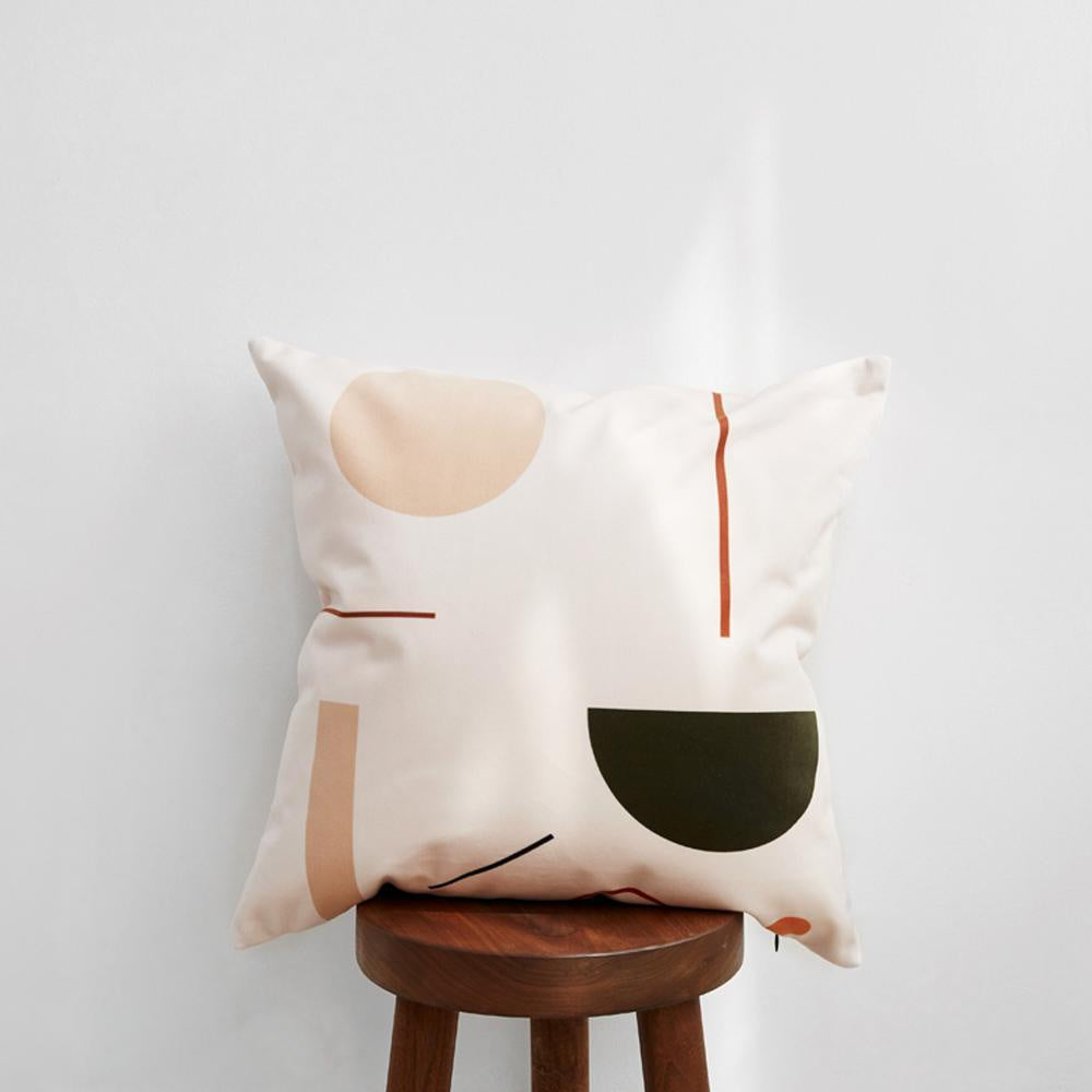 Abstract Geometric Printed Cushion MND196
