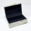 Black and White Glass Box with Natural Agate Detail - Small FL-TZ1027B