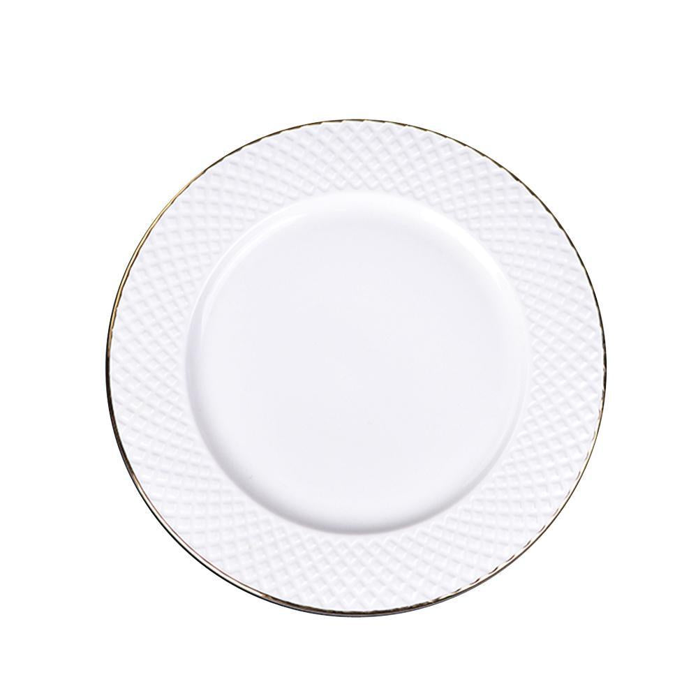 Basketweave Dessert Plate BC-1103-BP