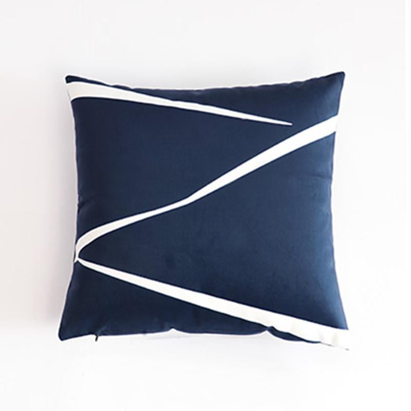 Navy Abstract Pattern Cushion MND037