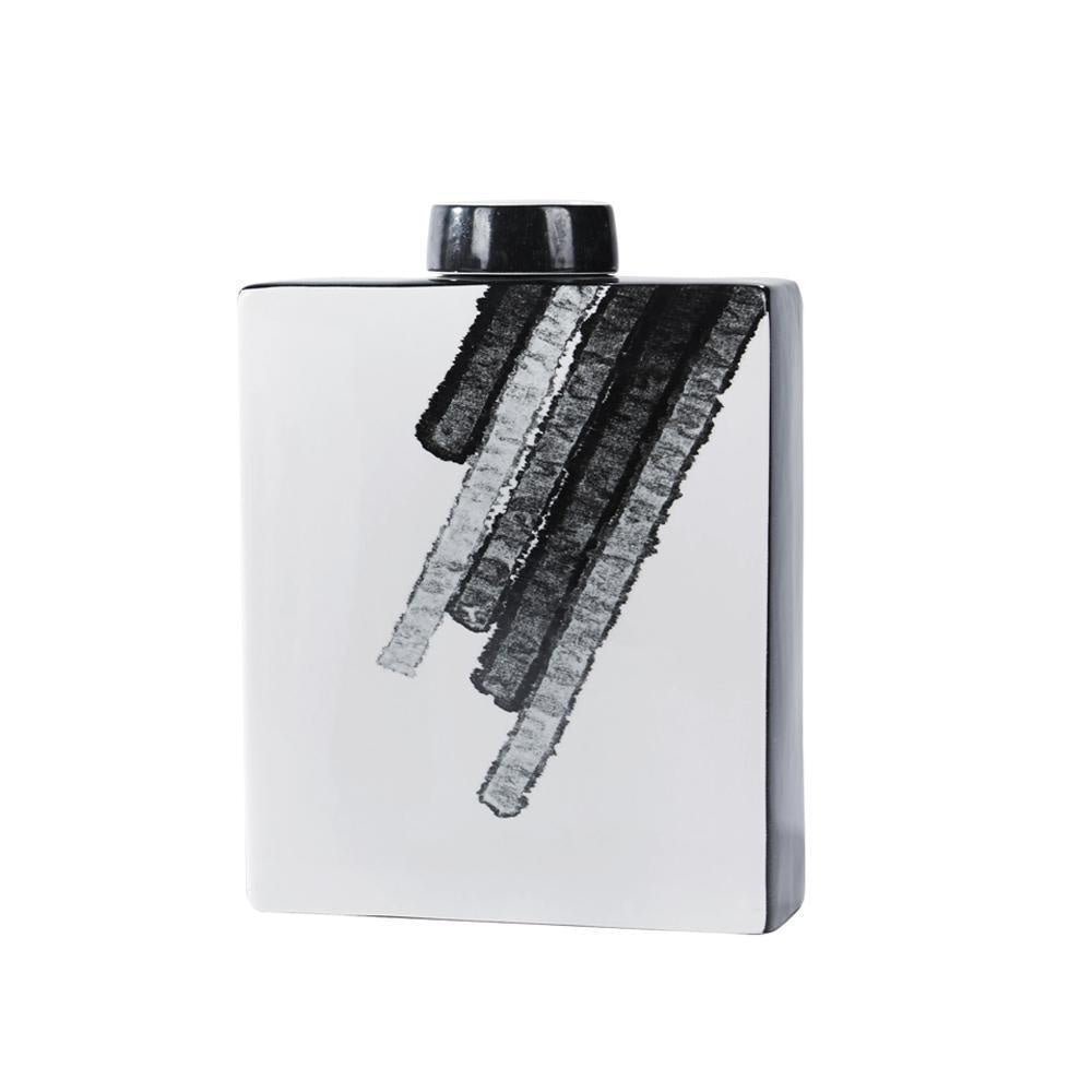 Black & White Ceramic Jar - C 606934