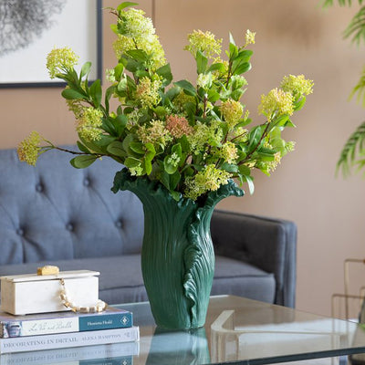 Green Resin Decorative Vase 60008