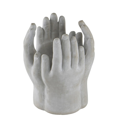 Hand Sculptural Concrete Planter - Large 60177