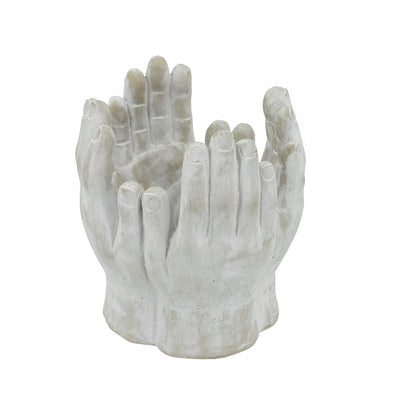 Hand Sculptural Concrete Planter - Small 60179